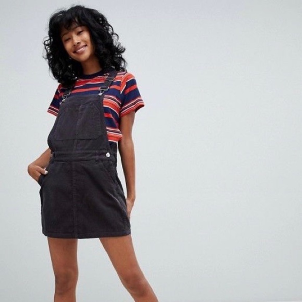 Pull&Bear Corduroy Overall Dress